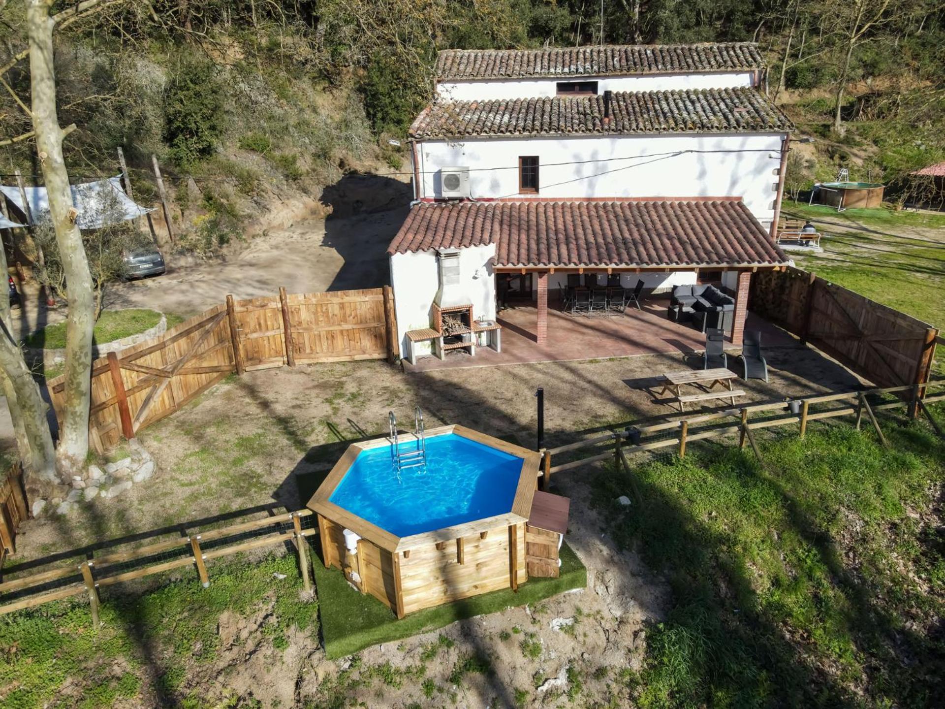 Casa Rural Can Ricos - El Mirador Del Montseny Vallgorguina Eksteriør bilde
