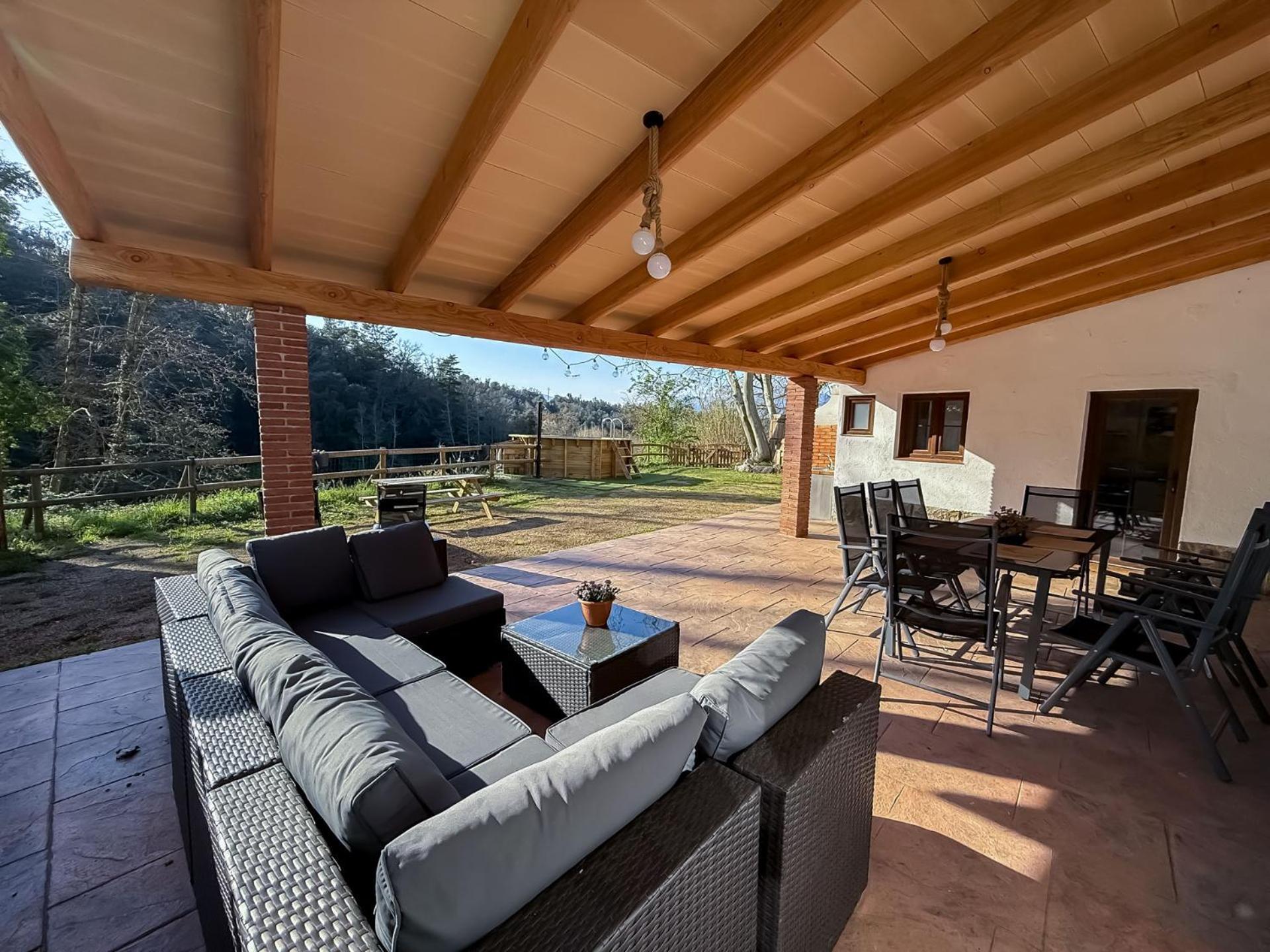 Casa Rural Can Ricos - El Mirador Del Montseny Vallgorguina Eksteriør bilde