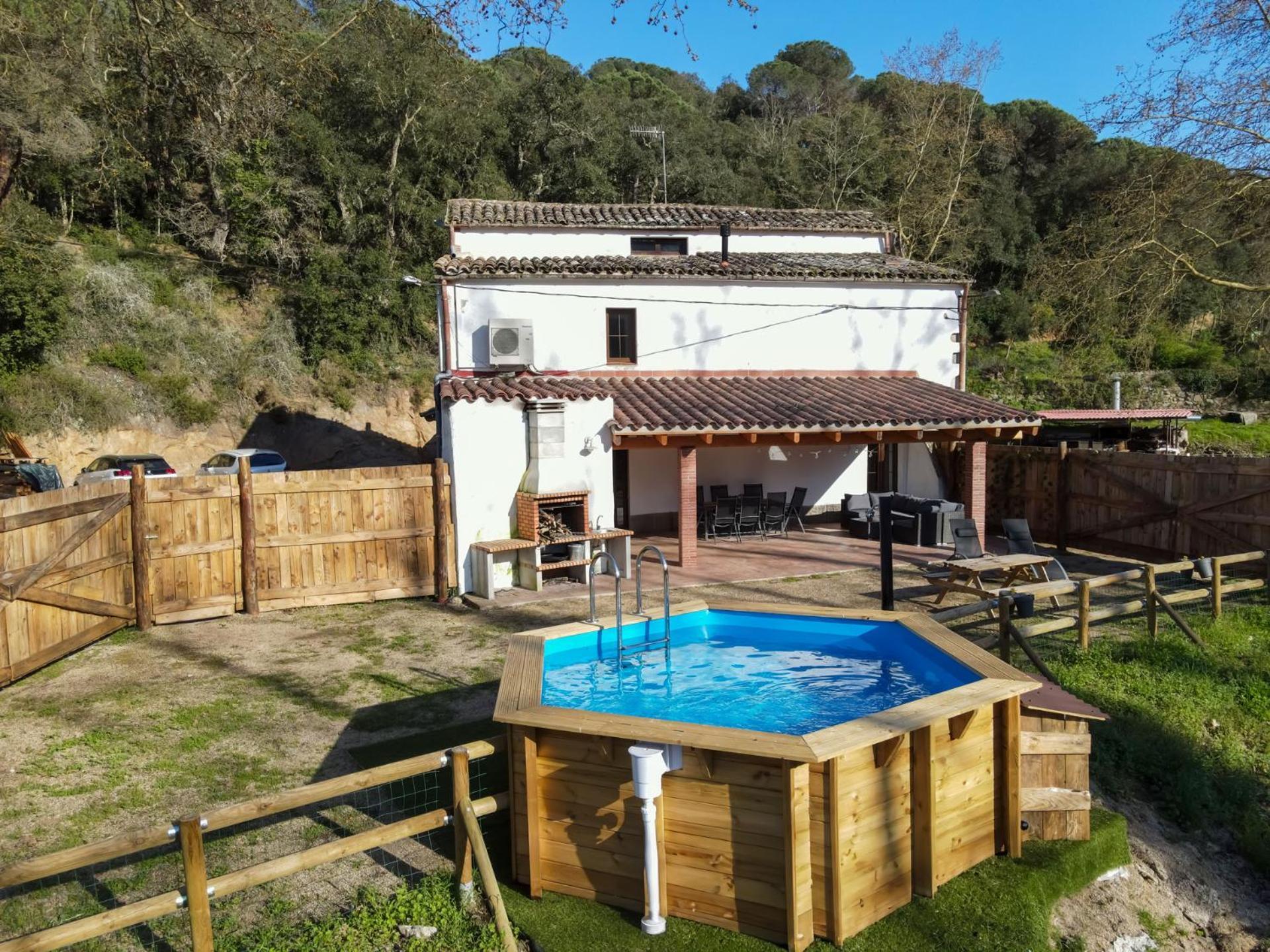 Casa Rural Can Ricos - El Mirador Del Montseny Vallgorguina Eksteriør bilde